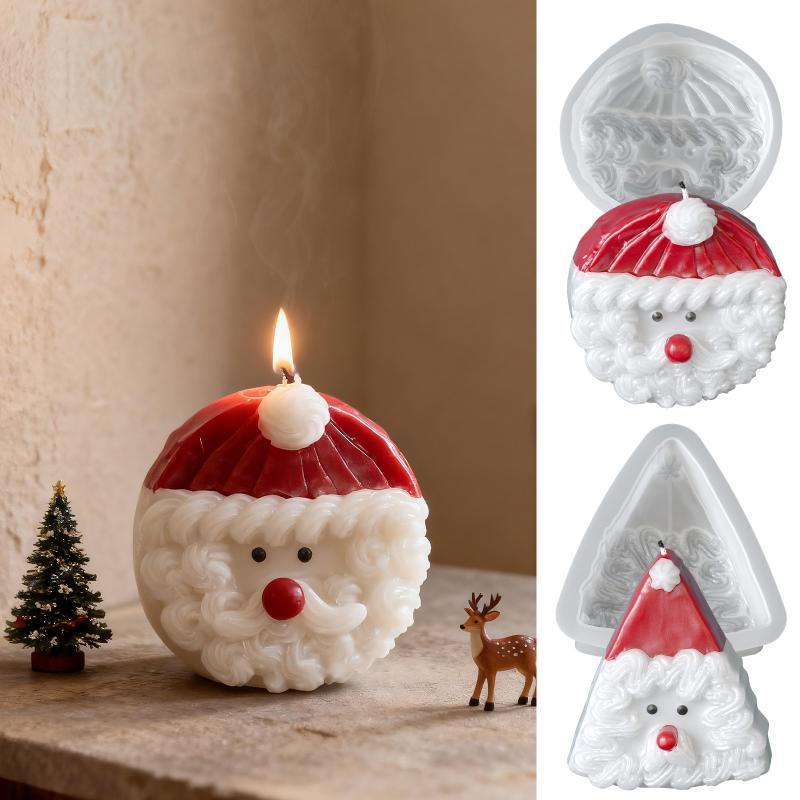 Candle Molds - Santa Claus Silicone Candle Mold 3D