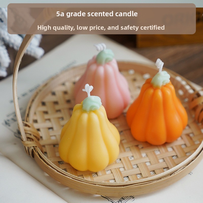 Handmade Halloween Pumpkin Sce - đánh giá và giá Silk Candle