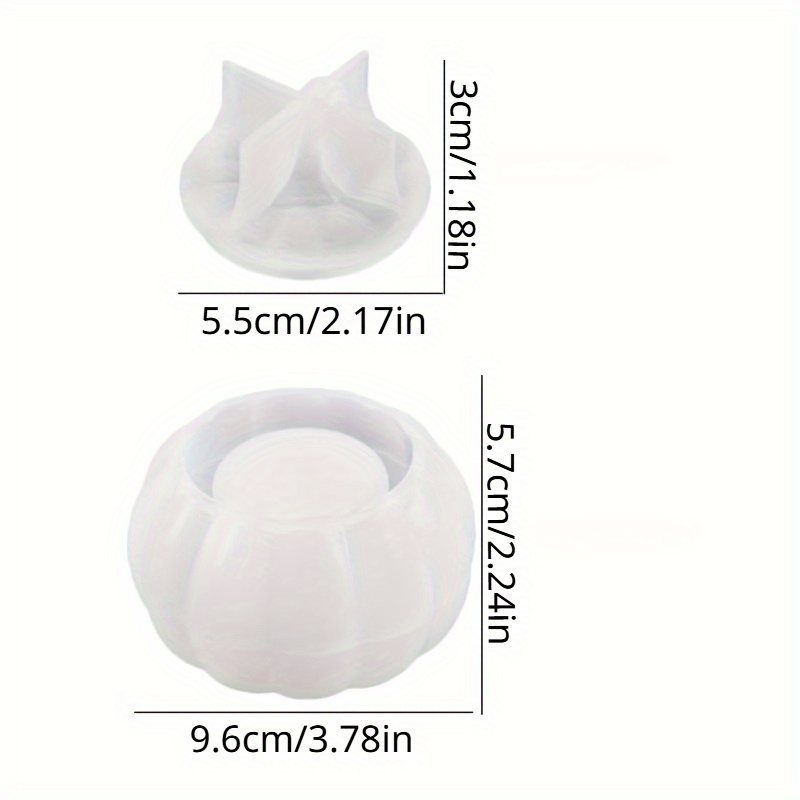 2pcs Pumpkin Jar Silicone Mold - đánh giá và giá Candle Molds