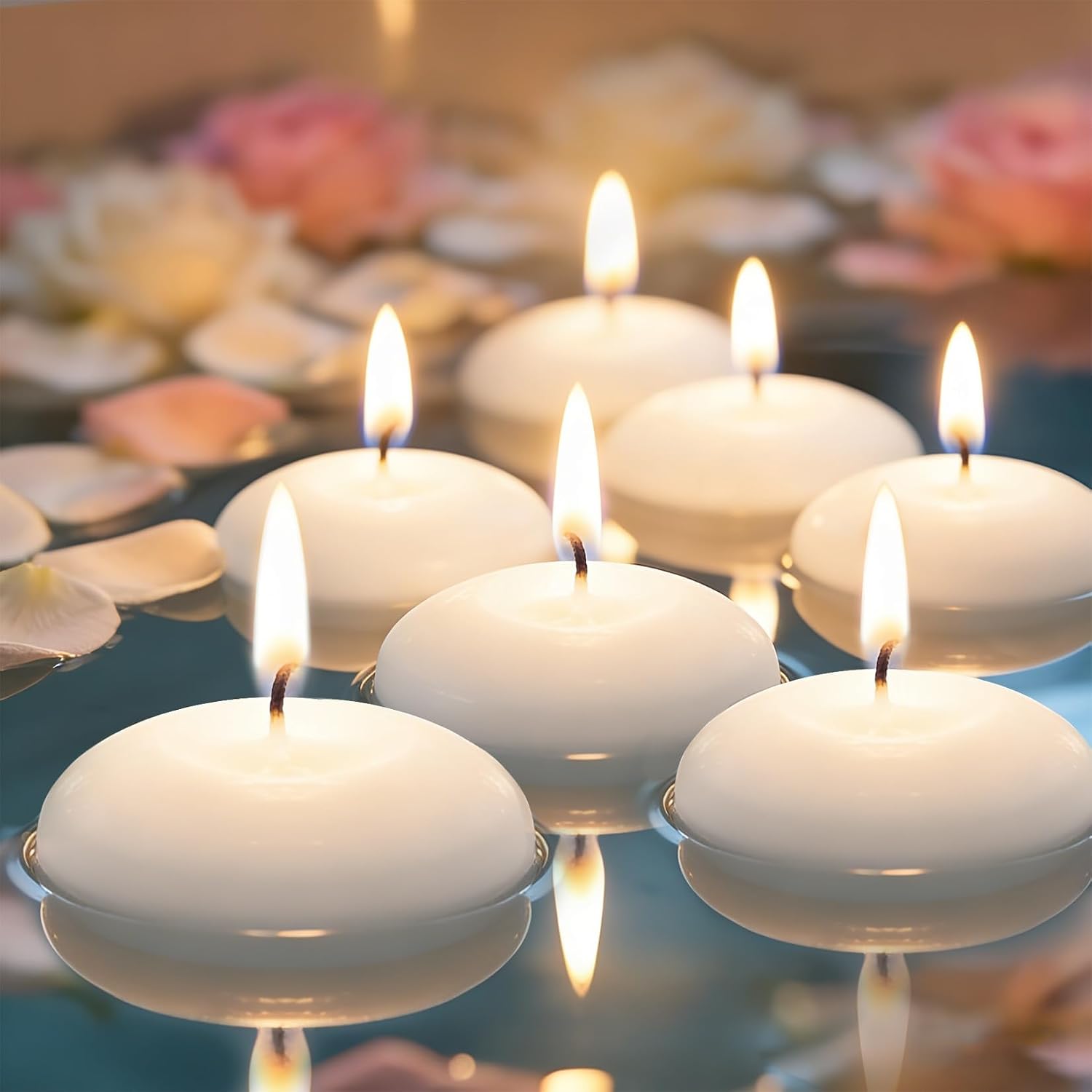 20pcs Unscented Floating Candl - đánh giá và giá Paraffin Wax