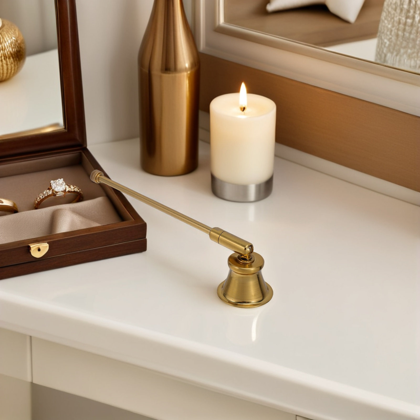 Metal Snuffer Retro Style Long - đánh giá và giá Candle Wick