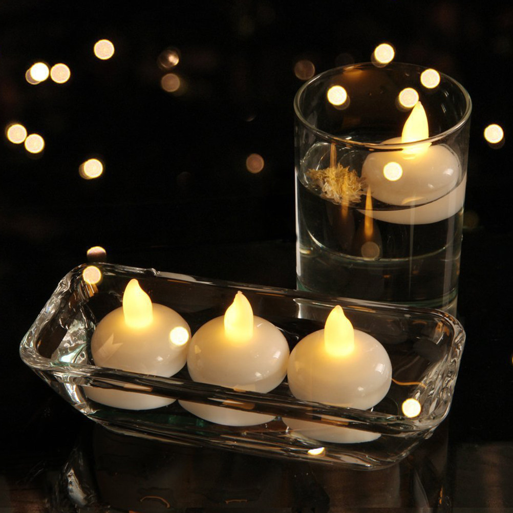 12Pcs Waterproof Floating LED  - đánh giá và giá Paraffin Wax
