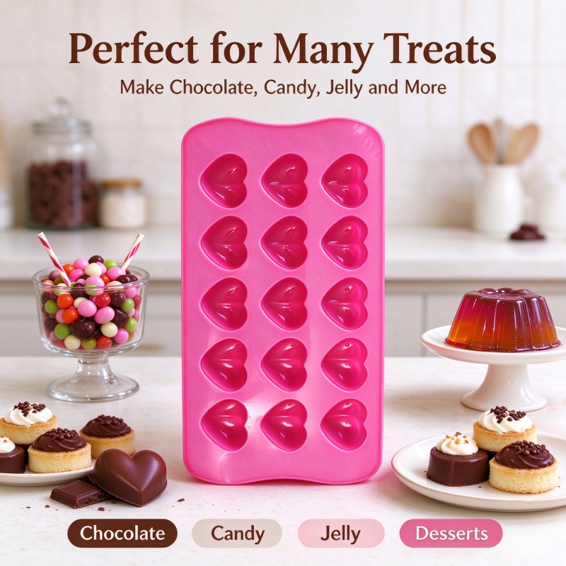 3D Love Heart Silicone Mold Fo - đánh giá và giá Candle Molds