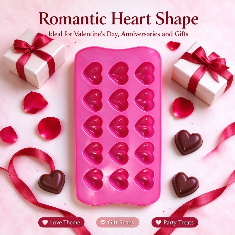 3D Love Heart Silicone Mold Fo - đánh giá và giá Candle Molds