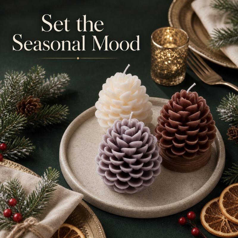 New Handmade Pinecone Scented  - đánh giá và giá Soy Wax