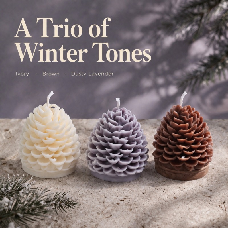 New Handmade Pinecone Scented  - đánh giá và giá Soy Wax