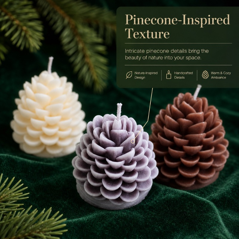 New Handmade Pinecone Scented  - đánh giá và giá Soy Wax