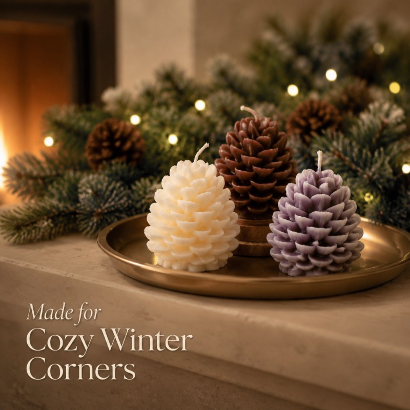 New Handmade Pinecone Scented  - đánh giá và giá Soy Wax