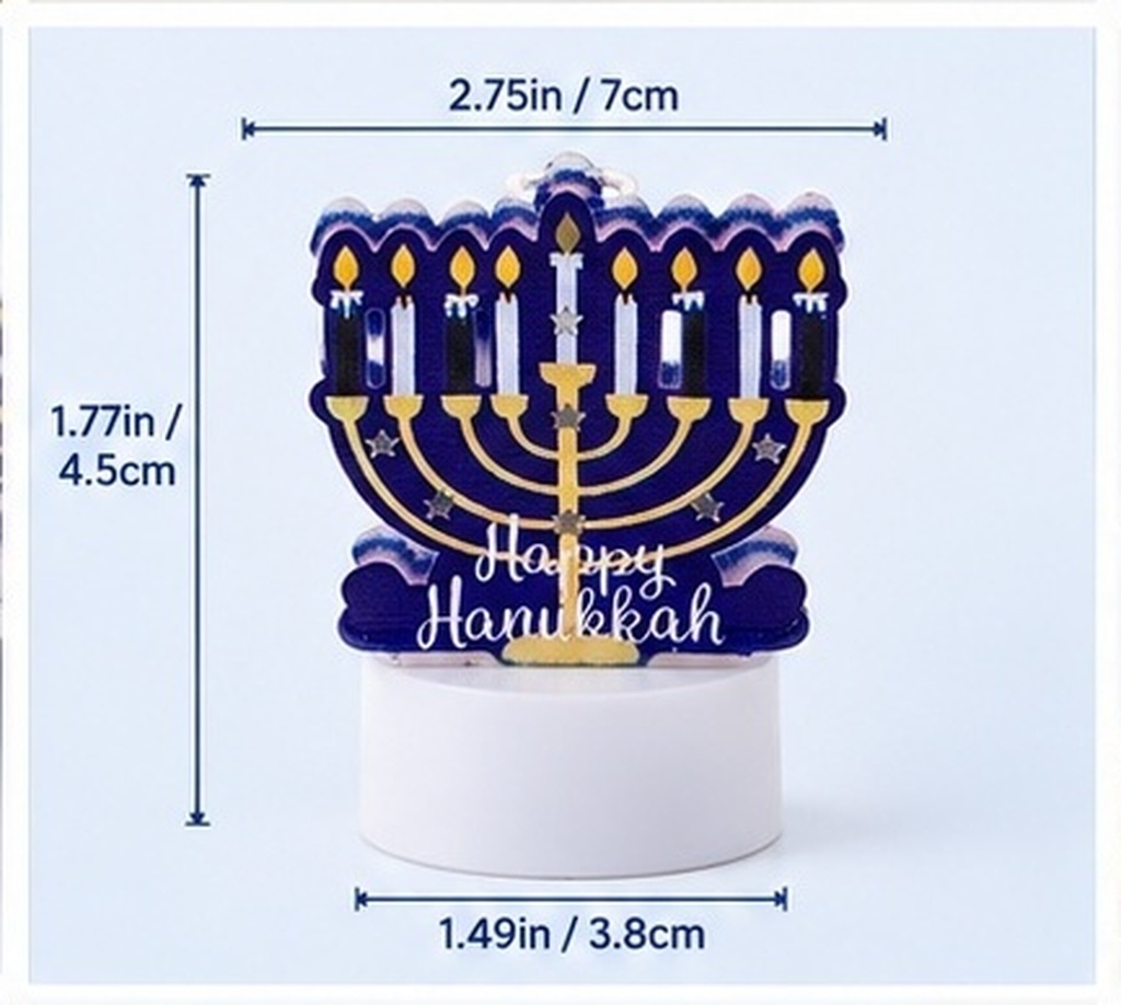 Iron LED Flameless Hanukkah Li - đánh giá và giá Paraffin Wax
