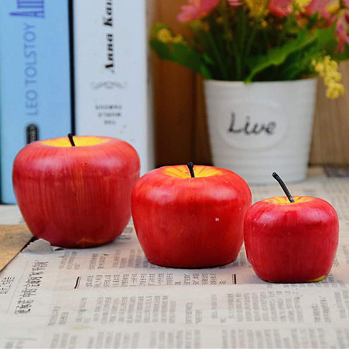 Medium Simulation Apple Candle - đánh giá và giá Soy Wax